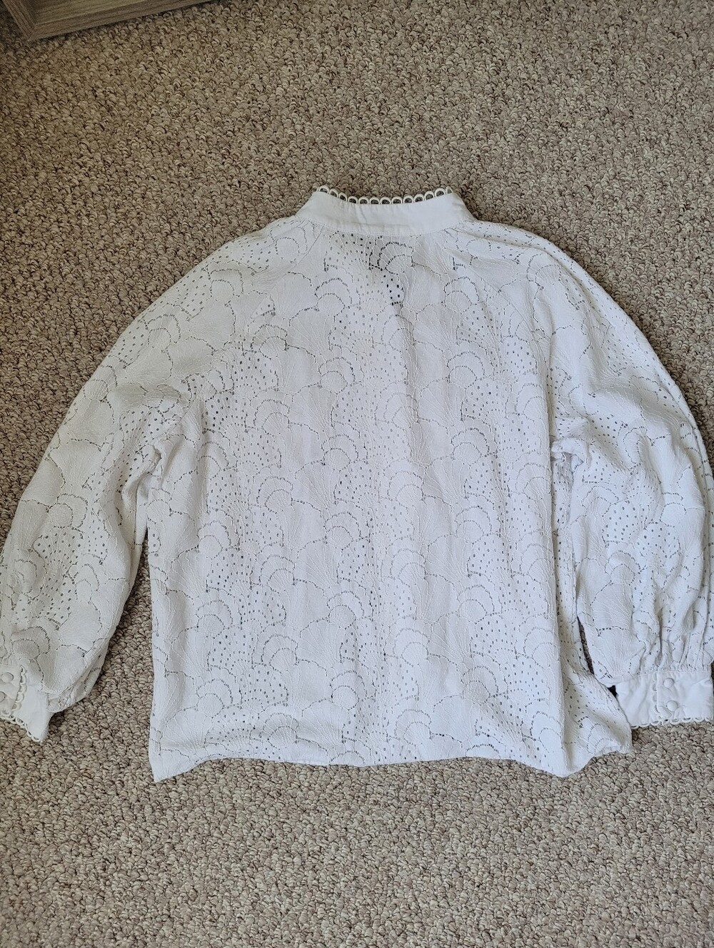 Anthropologie French Mauve  Lace Blouse - Picture 5 of 7